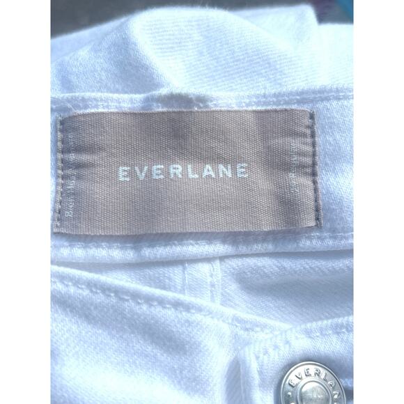 Everlane Women's High Rise Kick Crop White Jeans 29R Beachy Nautical Datenight - Picture 5 of 9